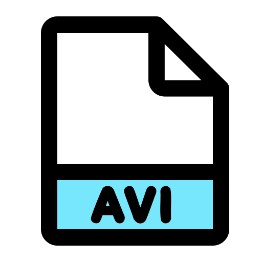 Avi file format Generic color lineal-color icon