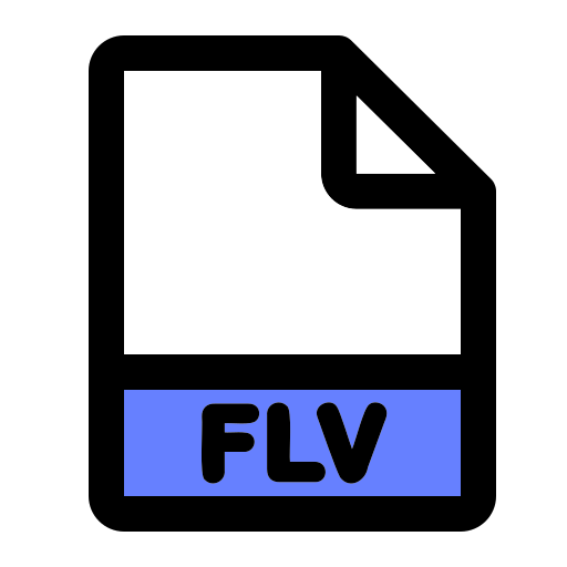 formato de archivo flv icono gratis