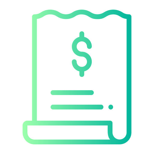 Invoice Generic gradient outline icon