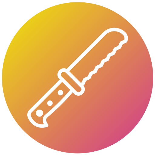 cuchillo para el pan icono gratis