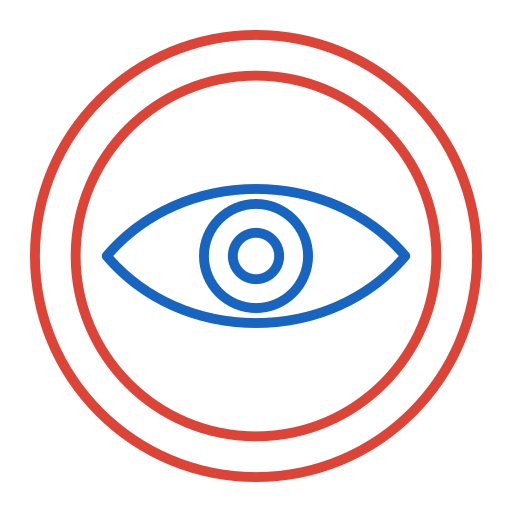visión icono gratis