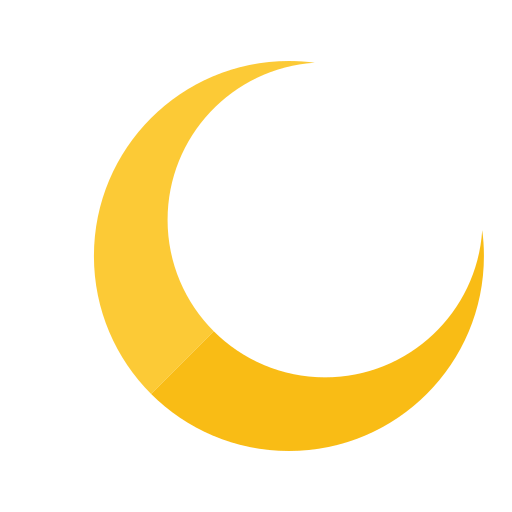 Crescent moon Generic color fill icon