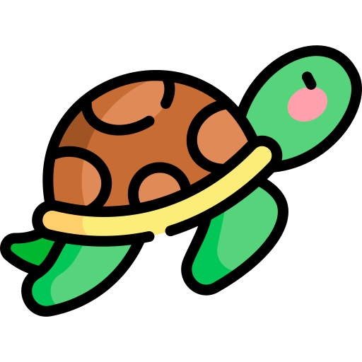 Turtle Kawaii Lineal color icon