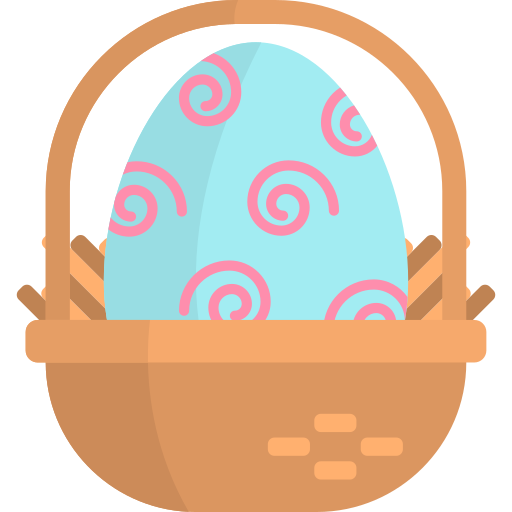 huevo de pascua icono gratis