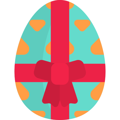 huevo de pascua icono gratis