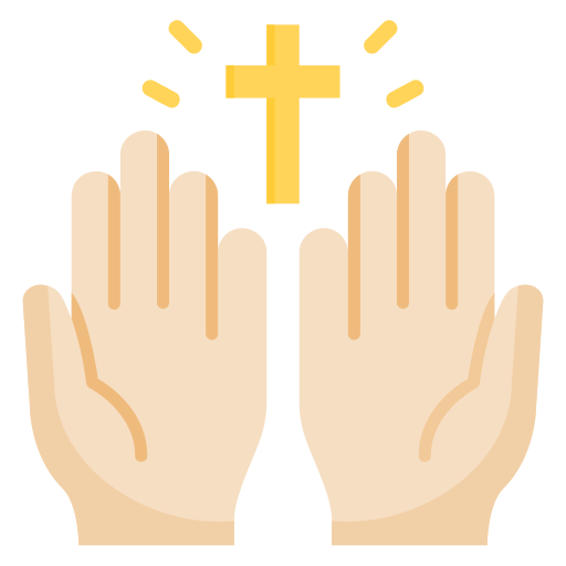 Pray - free icon