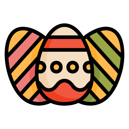 huevos de pascua icono gratis