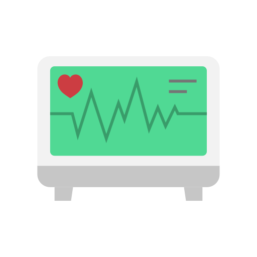 Heart monitoring Generic color fill icon