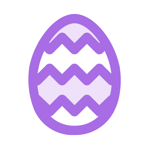 huevo de pascua icono gratis