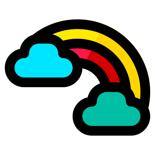 arco iris icono gratis