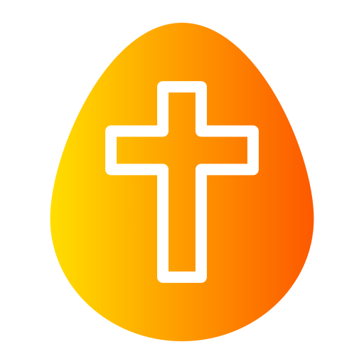 huevo de pascua icono gratis