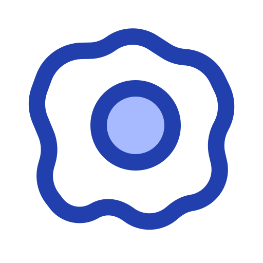 Fried egg free icon