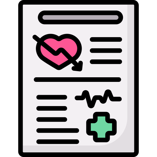 informe médico icono gratis