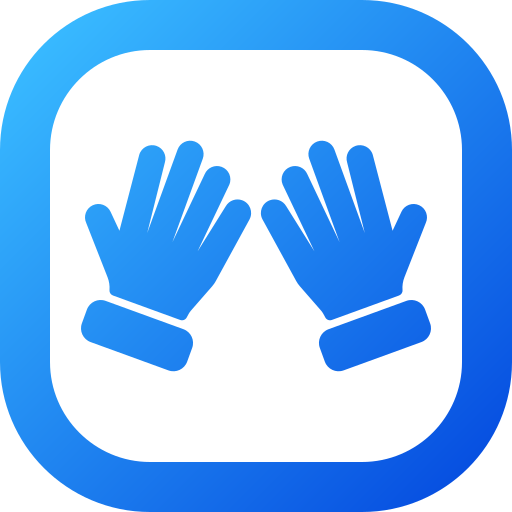 Manos abiertas icono gratis