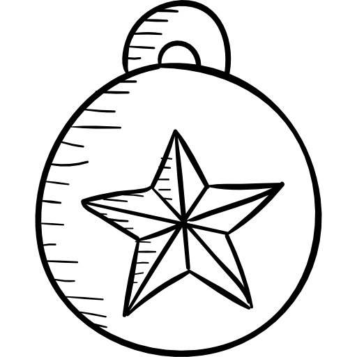 pelota de navidad icono gratis