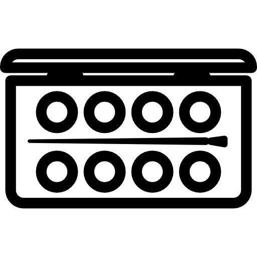 acuarelas icono gratis