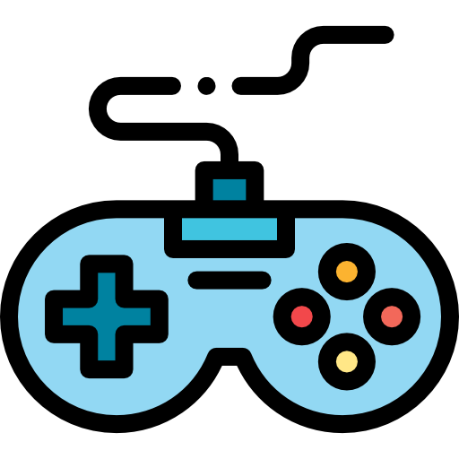 Joystick Detailed Rounded Lineal color icon