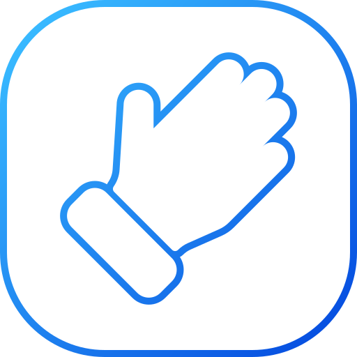 Palm of hand Generic gradient outline icon