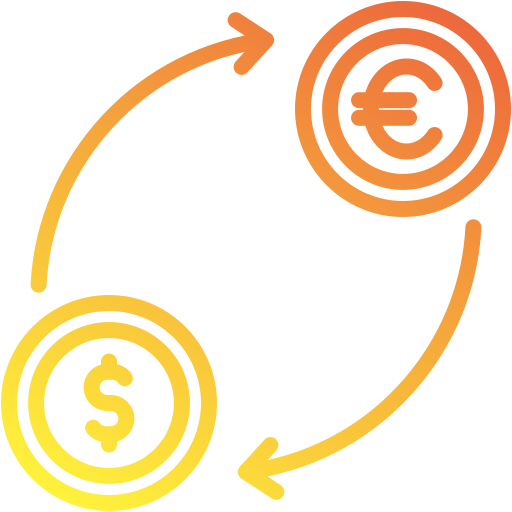 Exchange Generic gradient outline icon