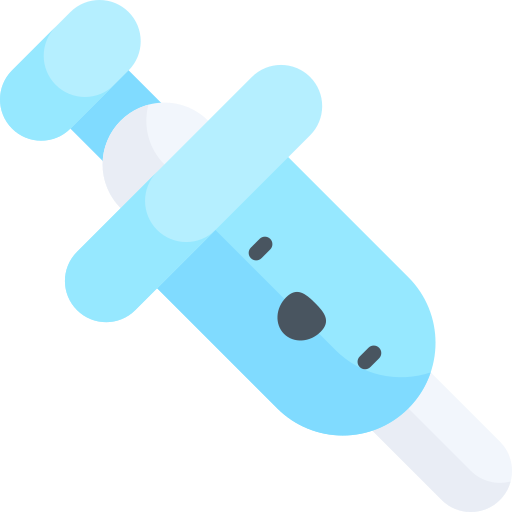 Syringe Kawaii Flat icon