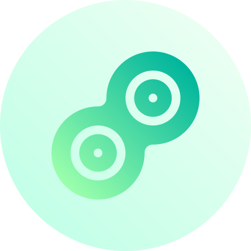 Mitosis Basic Gradient Circular Icon