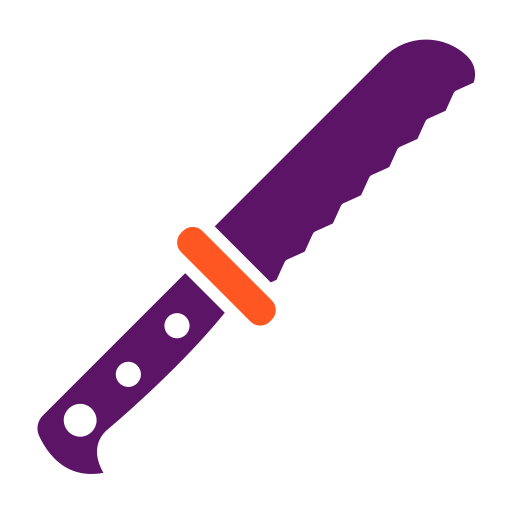 cuchillo para el pan icono gratis