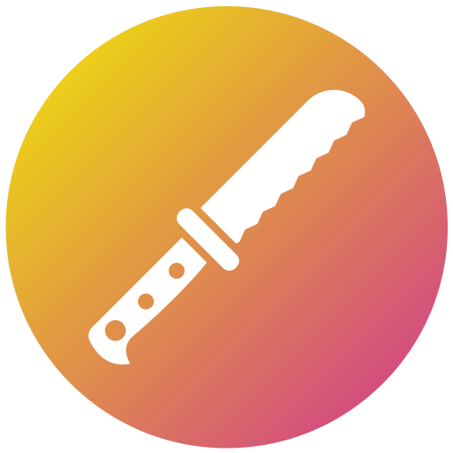 cuchillo para el pan icono gratis