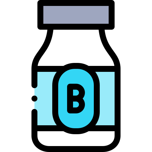 Vitamin B Detailed Rounded Lineal Color Icon