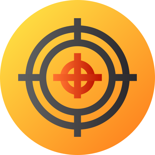 Target Flat Circular Gradient icon