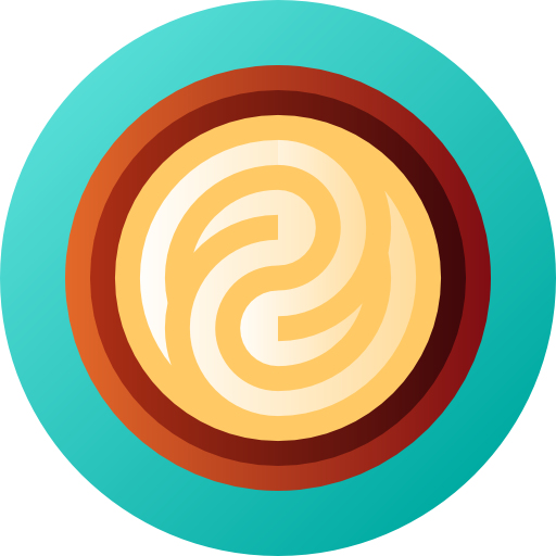 Noodles Flat Circular Gradient icon