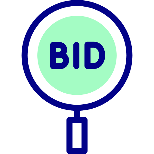 Bid - free icon