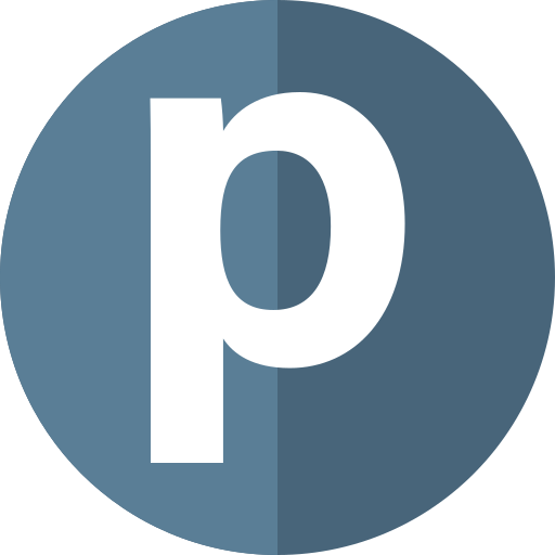 Letter P Generic color fill icon