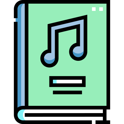 libro de música icono gratis