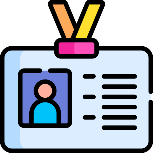 tarjeta de identificación icono gratis