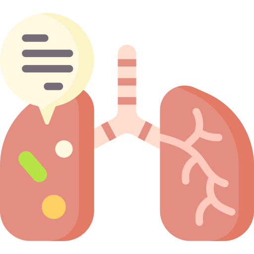 enfermedad respiratoria icono gratis