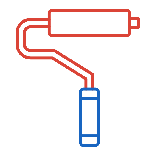 rouleau de peinture Icône gratuit