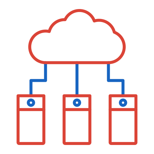 computación en la nube icono gratis