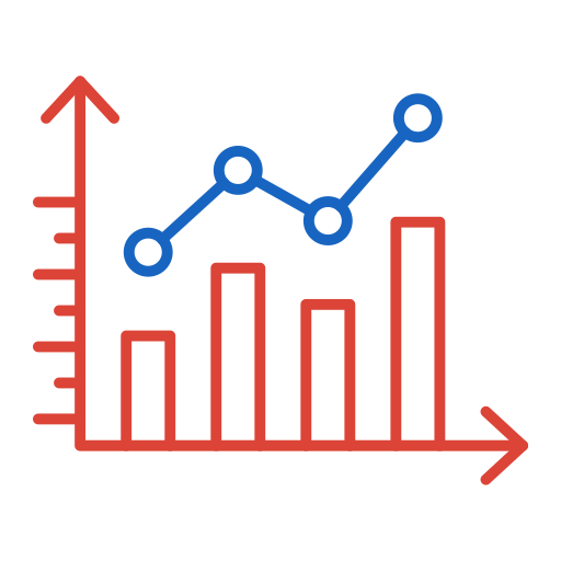 gráfico de linea icono gratis