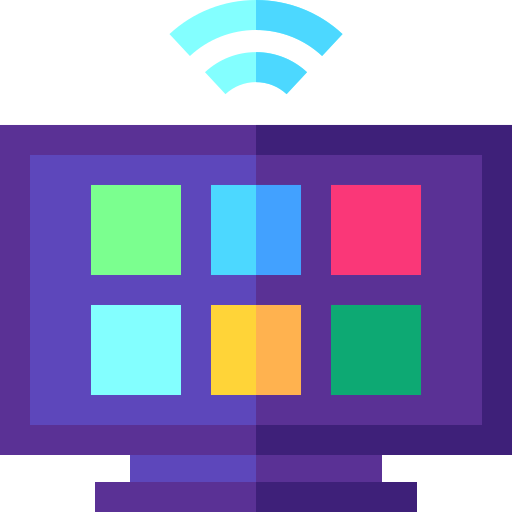 televisión inteligente icono gratis