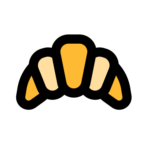 croissant Icône gratuit croissant Icône gratuit