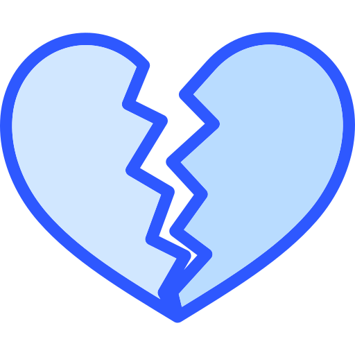 Broken heart Generic color lineal-color icon