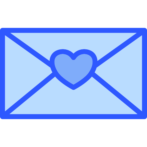 carta de amor icono gratis