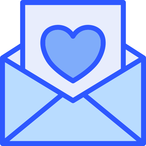 carta de amor icono gratis