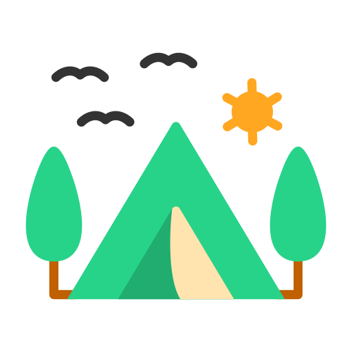 Campsite Generic color fill icon