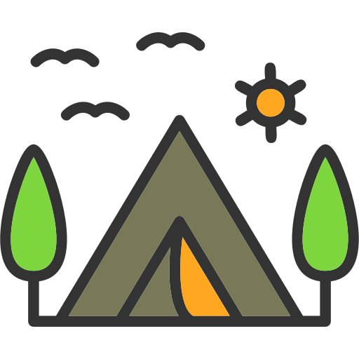Campsite - Free holidays icons