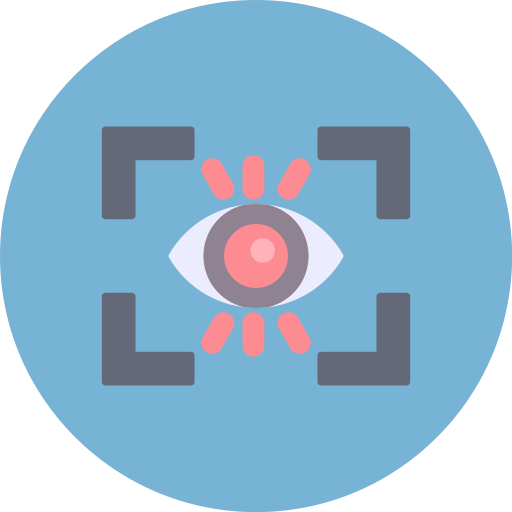 Eye scanner free icon Eye scanner free icon