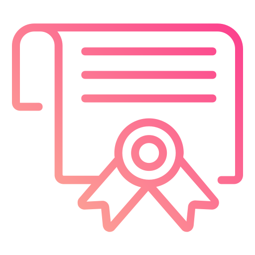 Certificate free icon