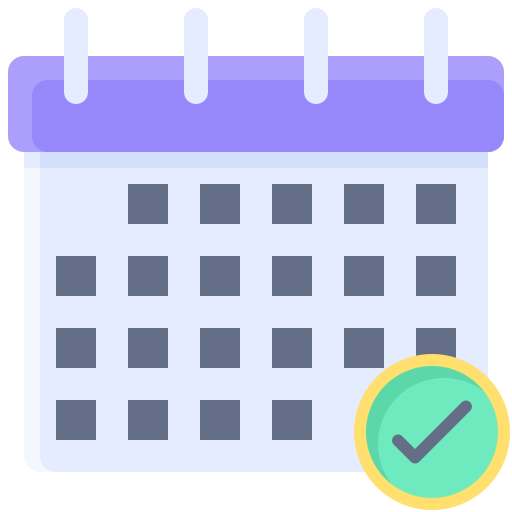 Calendar Generic color fill icon