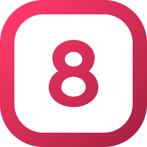 numero 8 icono gratis