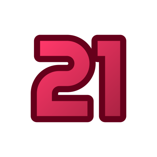 21 Icône gratuit 21 Icône gratuit